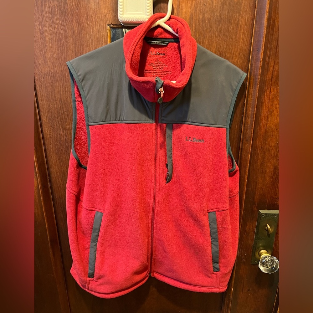 L.L. Bean Fleece Vest, Mens Large